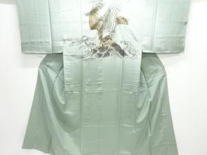 アンティーク　荒波に鷹模様男物長襦袢